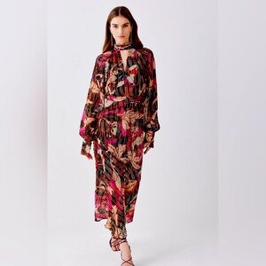 Karen Millen Iridescent Column Midi Dress .